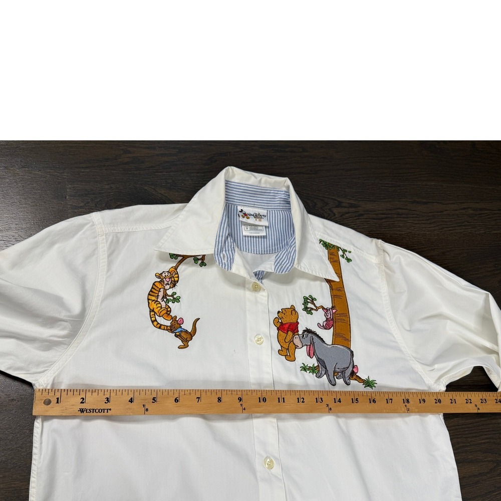 Walt Disney Parks Winnie the Pooh Embroidered Shirt Resort Collectable S - Picture 7 of 8